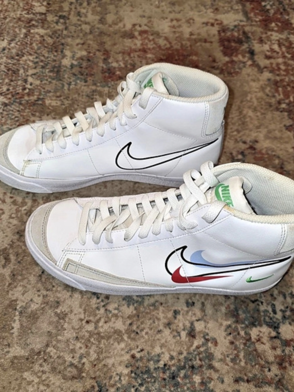 Nike Blazer Mid High-Top Sneakers White EU 40 US 7